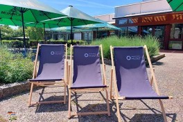 Zonneterras bij Heinrich Pesch Hotel – ontspannen in Ludwigshafen Duitsland
